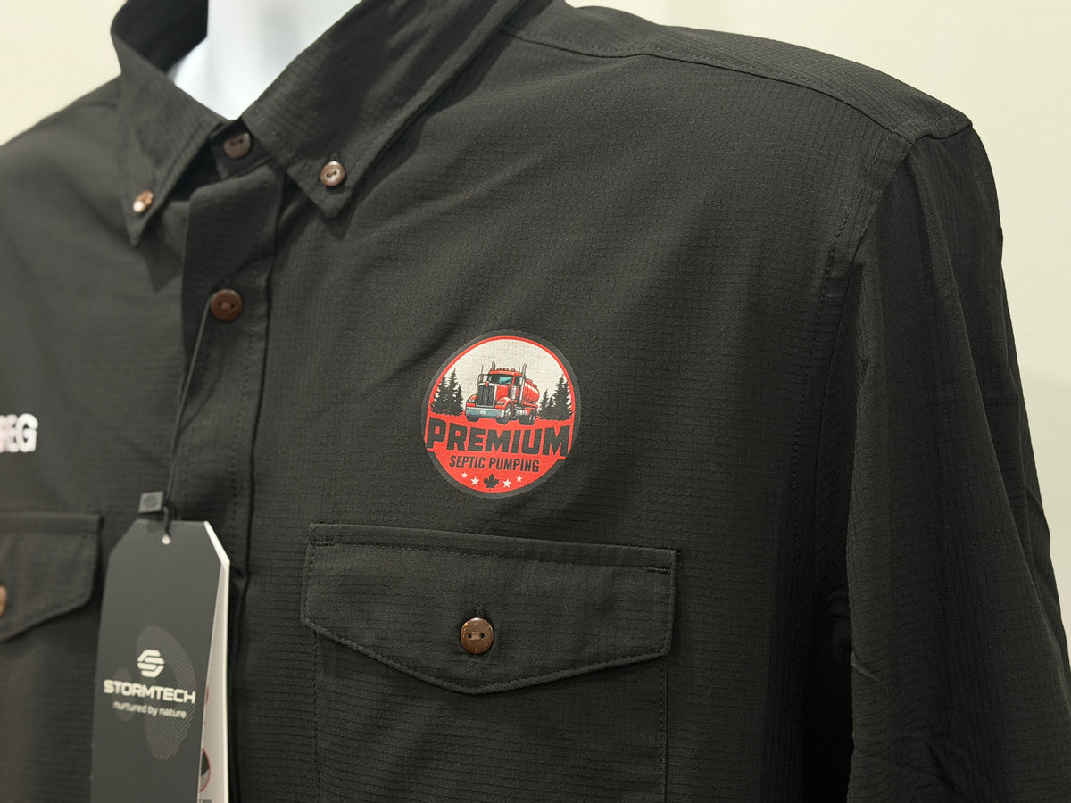 Sample branded workwear for RLB test store