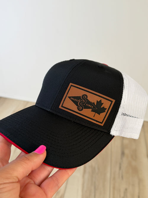 Sample branded headwear for RLB test store